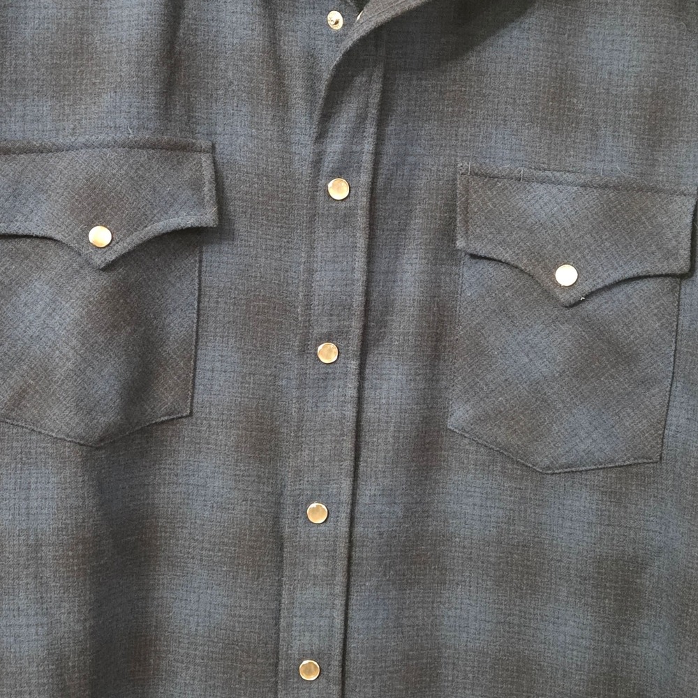 Pendleton Western Wool Snap Button Up Shirt Plaid… - image 4
